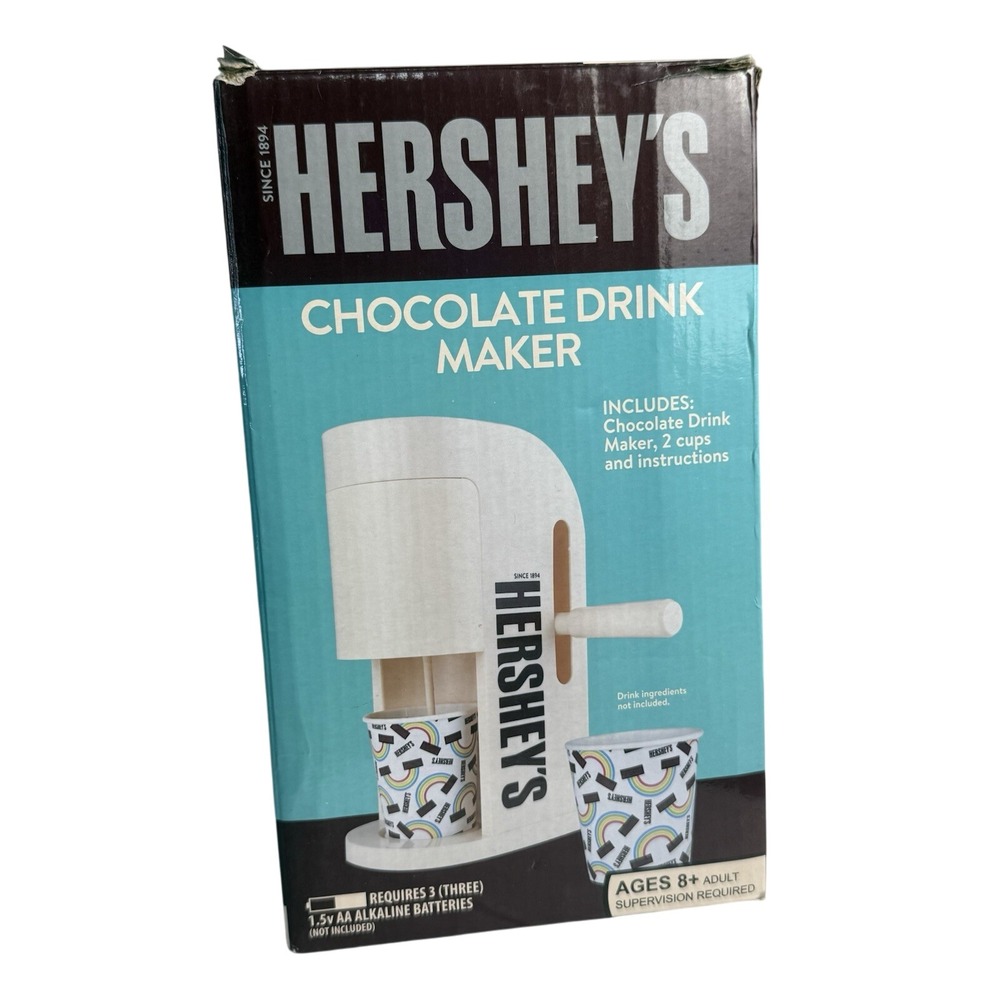 New Open Box-Hershey's‎ Chocolate Drink Maker Color White: Hot Or Cold Drinks